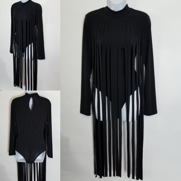 Tops - ❤️Front Fringe Detail Bodysuit